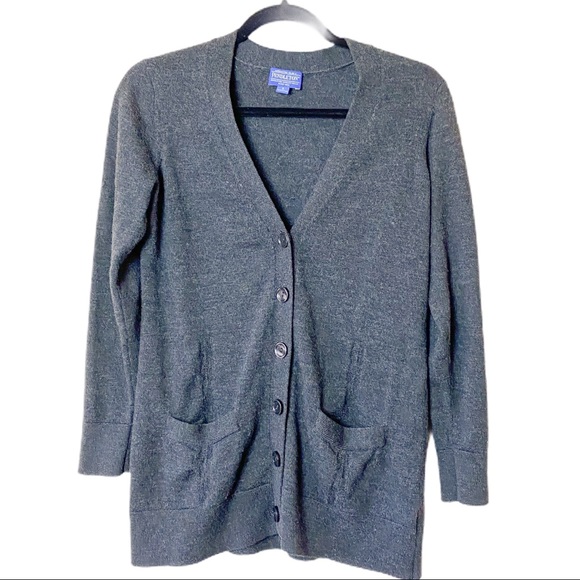 Pendleton Sweaters - Pendleton Merino Wool Gray Cardigan